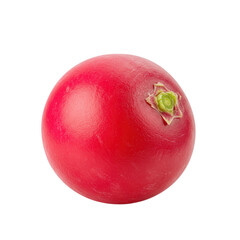 Obraz premium Single red cranberry isolated on transparent background