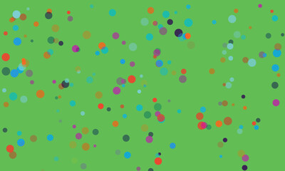 Colorful Confetti Circles on Green Background Ideal for Celebrations and Festive Designs with a Modern Artistic Touch Perfect for Adding Joy and Whimsy to Projects