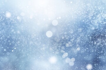 Fototapeta premium Bokeh light snowflakes background atmosphere wonderland.
