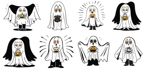 Collection of Happy Halloween Icons
