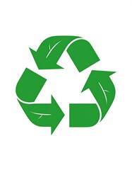 Obraz premium Green recycle symbol