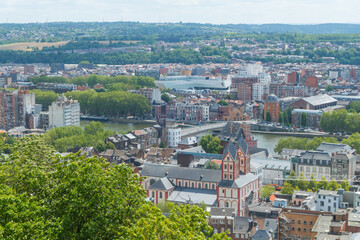 Liege Lüttich Belgium from above