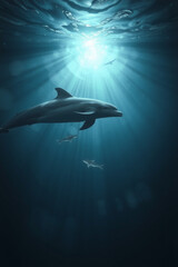 A Spectral Dolphin Soaring From Midnight 1 00005 .Jpg