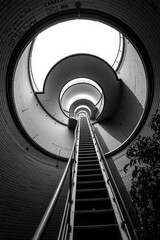 Fototapeta premium A Spiral Staircase Leading into the Sky 1 00002 .Jpg
