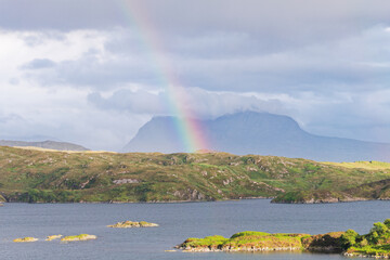 Rainbow over Badcall Bay