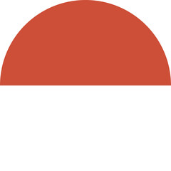 Monaco flag round icon. Monaco circle flag. National Monaco flag rounded button, badge.