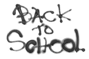 Photo graffiti, spray stain word, isolated on white