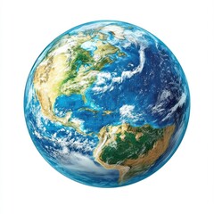 Earth planet space globe white.
