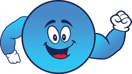 Happy smile emoji with hand icon