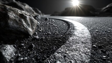 Rough rocky ground surface high resolution picture