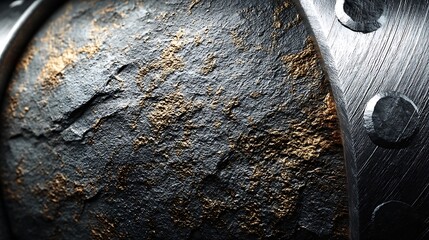 Rusty iron and steel contrast high resolution picture