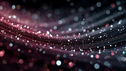 Sparkling waves with glowing fantasy design high resolution picture