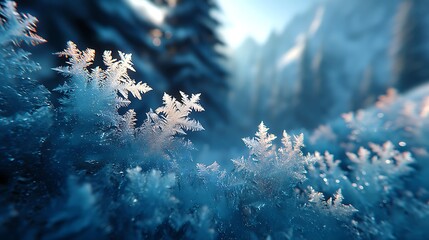 Stunning ice patterns nature high resolution picture