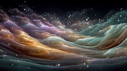 Stunning nebula pattern of lights high resolution picture