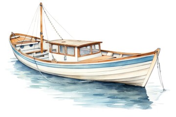 Fototapeta premium Boat vintage transportation watercraft sailboat.