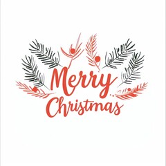 Obraz premium Festive Merry Christmas Greeting