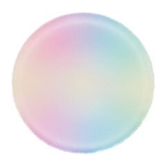 Obraz premium Gradient circle light colors blend in a soft orb on a black background