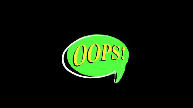 Animated Cartoon Speech Bubbles And Sound Effects On Green Screen Expressive Communication  Onomatopoeia For Videos, Vlogs Explainer Content,vibrant Comic Speech Bubbles And Sound Effects Collection