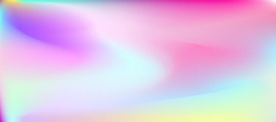 Abstract blurred gradient mesh background. Colorful smooth banner template. Holographic Texture.Purple Pop Background.Neon Poster.