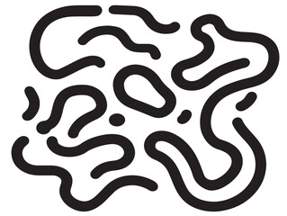 Professional Camouflage Icon in Modern Stylish Thin Line Vector Artwork