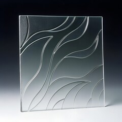 Wavy Glass Texture with Flowing Patterns for Modern Background Design