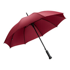 Red umbrella isolated on white background simple vector icon