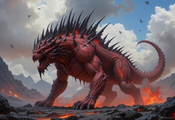 Magma Veins and Jagged Obsidian Spikes