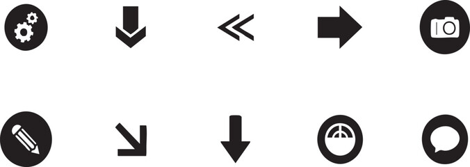 vector illustration of a set of icons