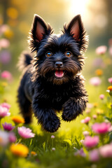 Affenpinscher Joyful Garden Run