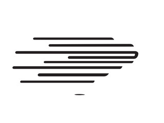 Modern Speed Icon in Stylish Minimal Elegant Vector Line Illustration Artwork Design