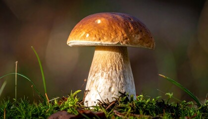 Close-up of a large mushroom
