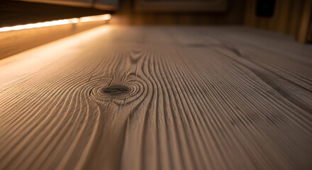 Rustic wooden background illuminated by warm, soft ambient light.


