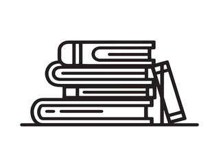 Elegant Study Icon with Professional Minimal Vector Line Illustration Artwork