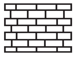 Professional Wall Icon in Clean Modern Minimal Vector Line Illustration Artwork