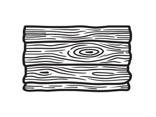 Clean Vector Illustration of Wooden Background in Elegant Minimalist Style