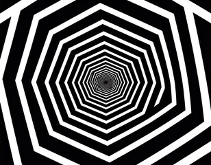 Abstract geometric optical illusion