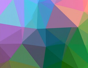 Obraz premium Abstract geometric pattern of vibrant triangles