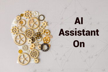 Interact with AI artificial intelligence virtual assistant