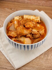 한국 전통음식 돼지고기 김치찌개