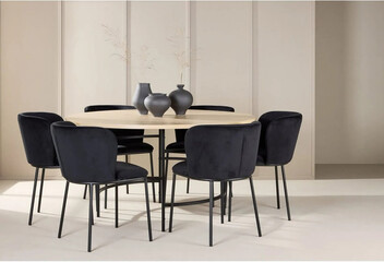 modern luxury dining room interior, 3d render