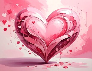 Abstract heart graphic