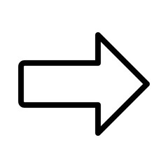 Arrow block right vector illustration icon