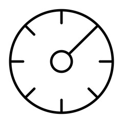 Scalable speedometer vector graphic icon