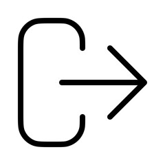 Logout icon vector scalable user interface