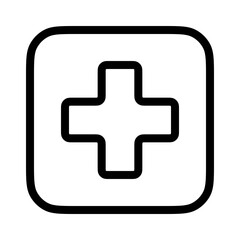 Medical square vector illustration icon scalable