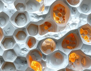 Abstract honeycomb stone texture