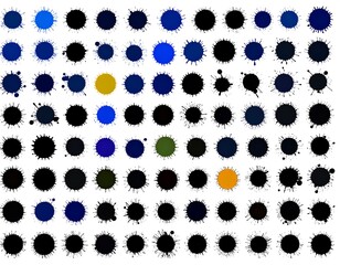 Abstract ink splatter pattern