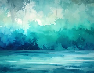 Abstract landscape painting