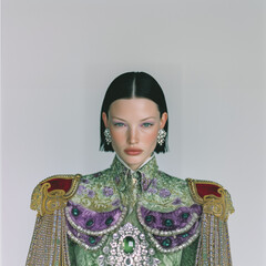 woman in traditional dress