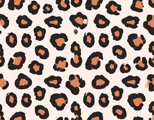 Abstract leopard print pattern